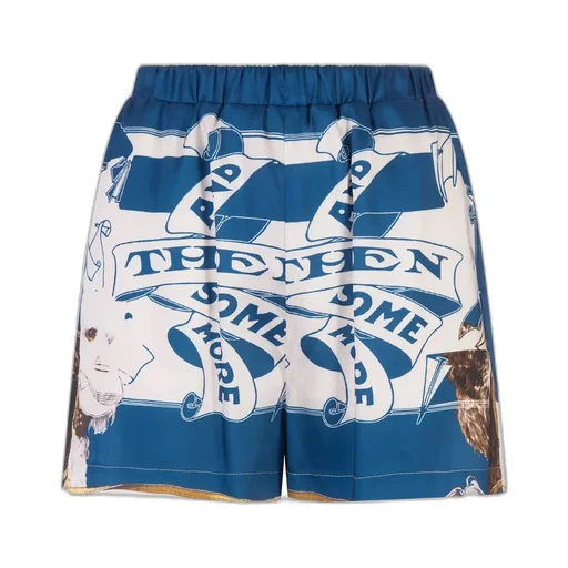 All-Over Printed Mini Shorts