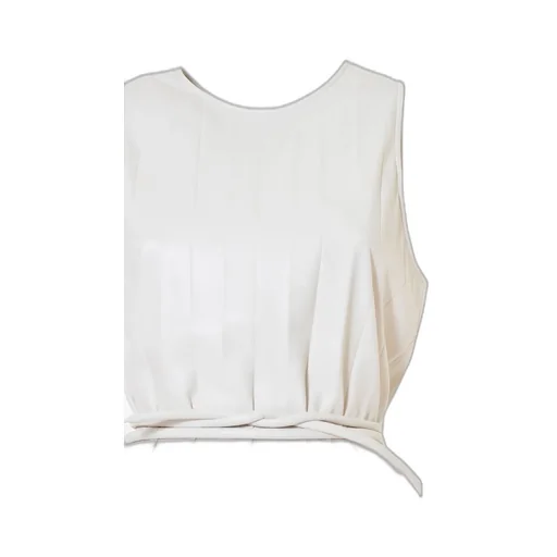 Tie-Waist Crewneck Tank Top