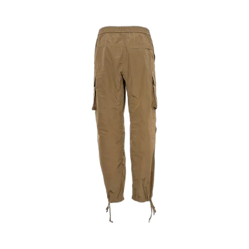 Wide-Leg Drawstring Cargo Trousers