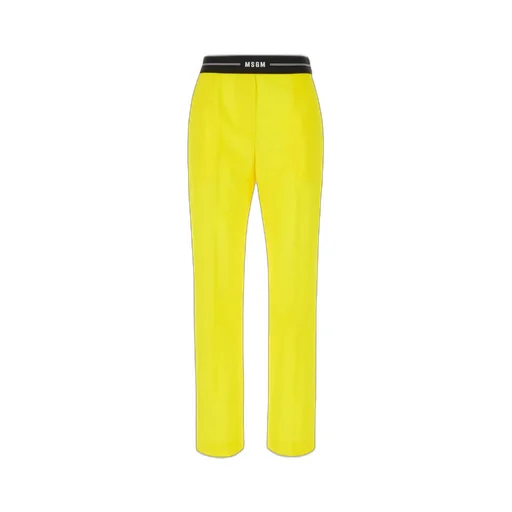 Logo Waistband Tapered Trousers