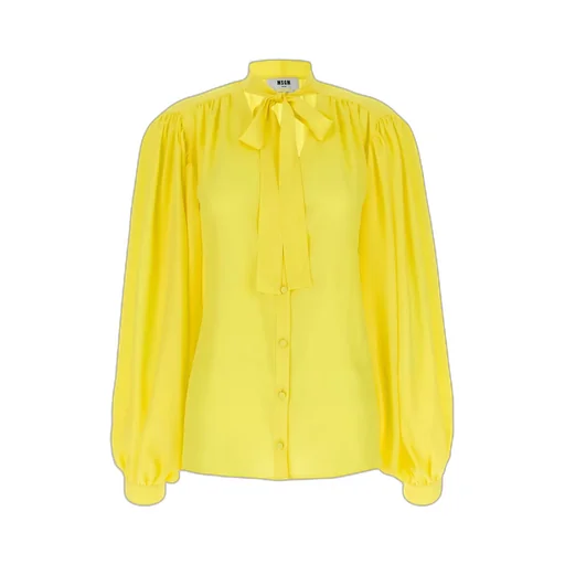 Bow Detailed Long-Sleeved Shirt