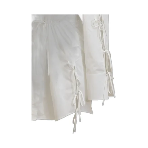 Lace-Up Detailed Shirt Dress