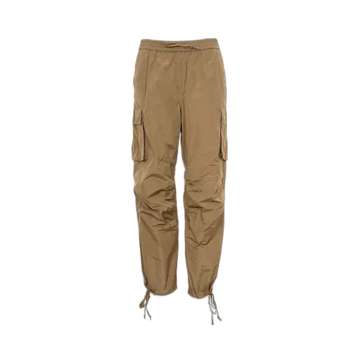 Wide-Leg Drawstring Cargo Trousers