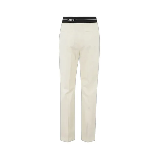 Logo Waistband Tapered Trousers