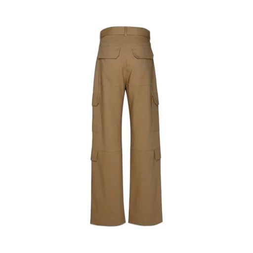 Belted High-Waist Palazzo Cargo Pants