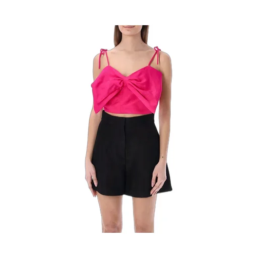 Bow Detailed Spaghetti Straps Top