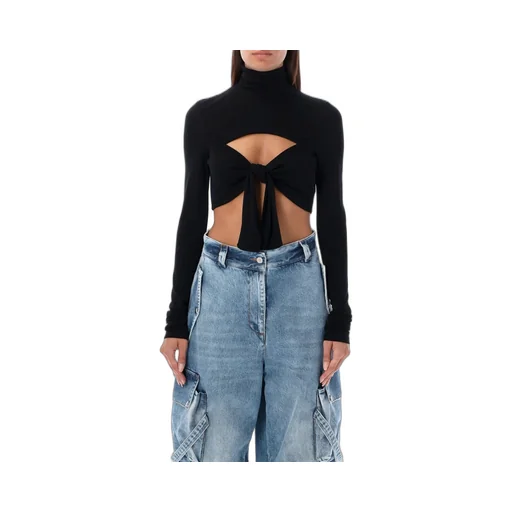 Cut Out Detailed Cropped Top