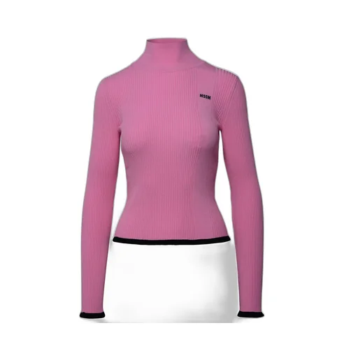 High-Neck Knitted Jumper
