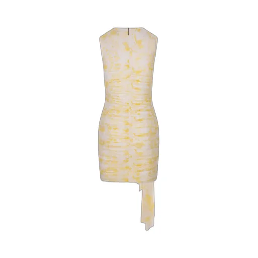 Ruched Sleeveless Mini Dress