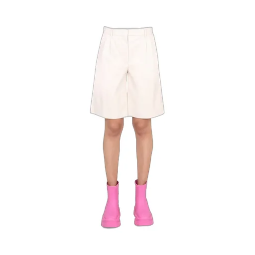 Faux Leather Bermuda Shorts