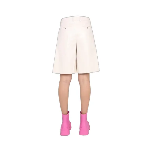 Faux Leather Bermuda Shorts