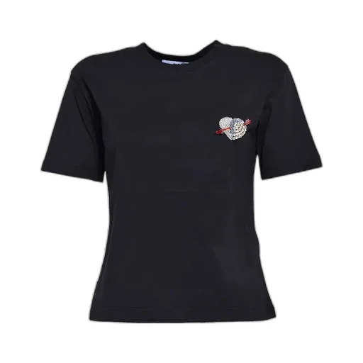 Short Sleeved Crewneck Embellished T-Shirt