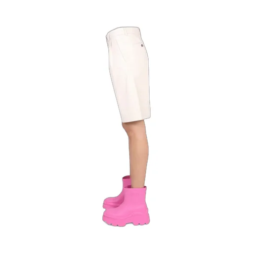 Faux Leather Bermuda Shorts