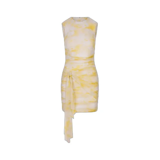 Ruched Sleeveless Mini Dress
