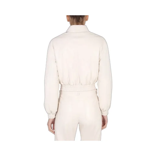 Cropped Zipped Bomber Jacket