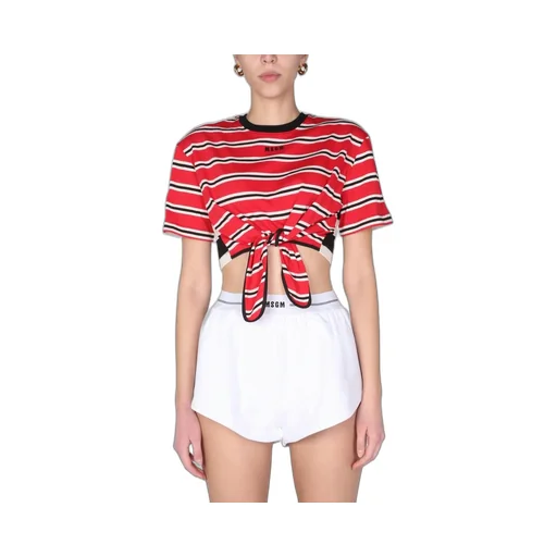 Tie-Waist Cropped T-Shirt