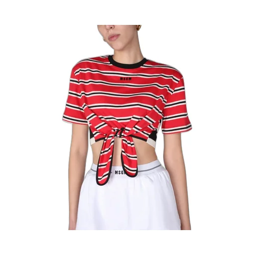 Tie-Waist Cropped T-Shirt