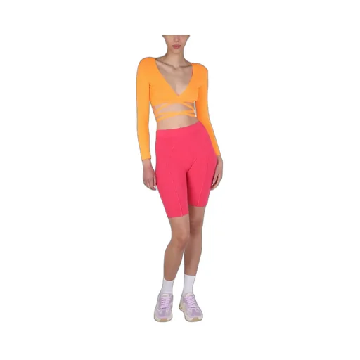 Cropped V-Neck Top