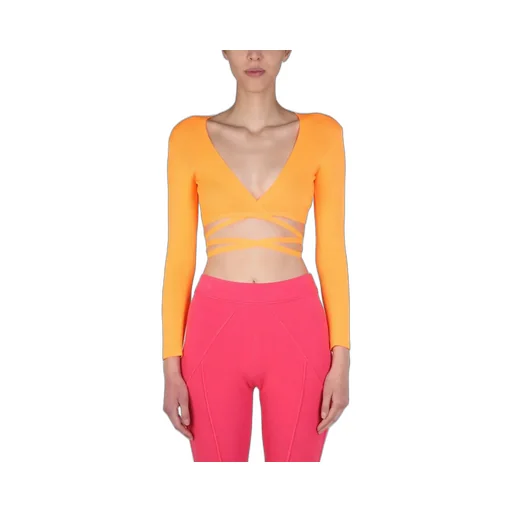 Cropped V-Neck Top