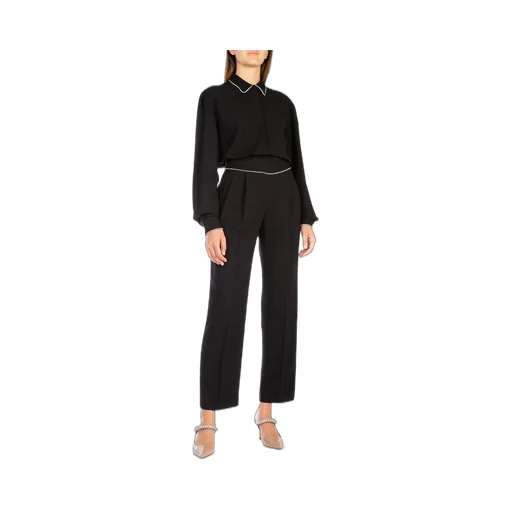 Embellished Trim Tailored Trousers