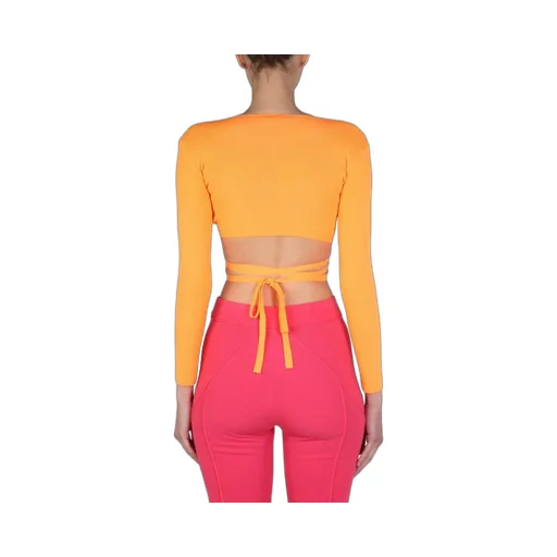 Cropped V-Neck Top