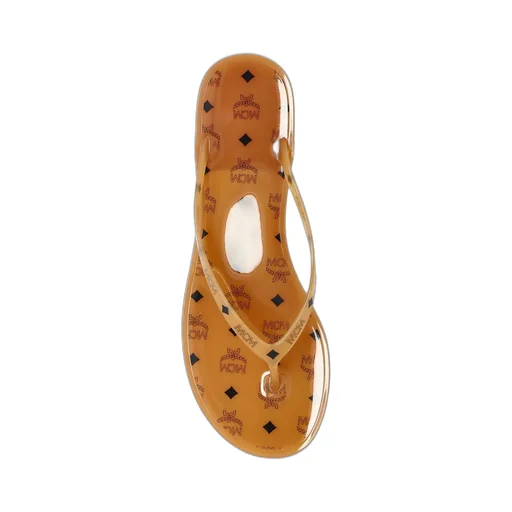 Logo Printed Thong Strap Flip Flops