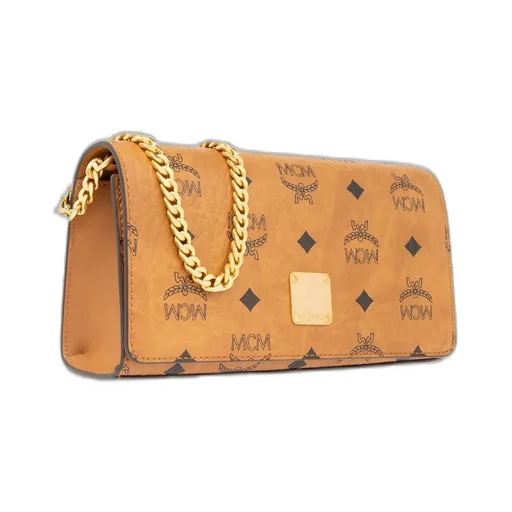 Logo-Engraved Chain-Linked Shoulder Bag