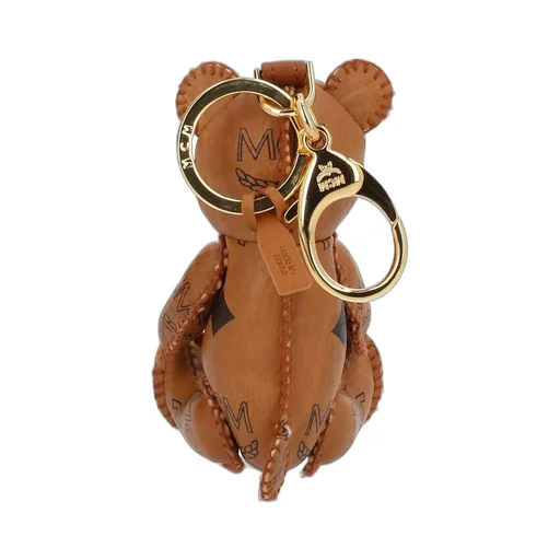 Stitch Detailed Bear Shape Keychain