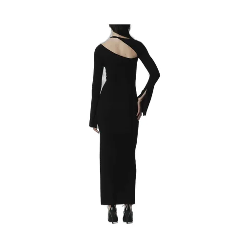 Sandy Cut-Out Flared-Cuff Maxi Dress