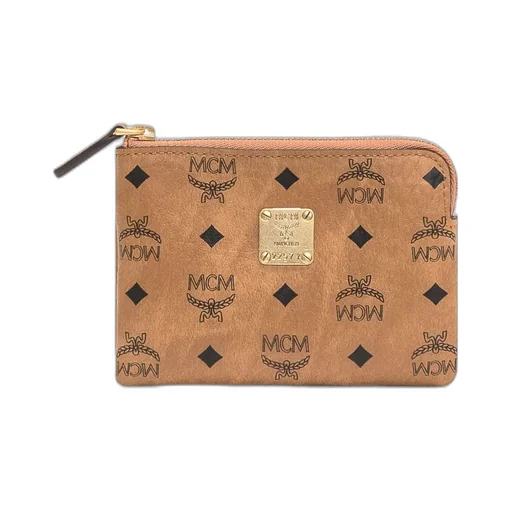 Logo Plaque Zipped Cardholder