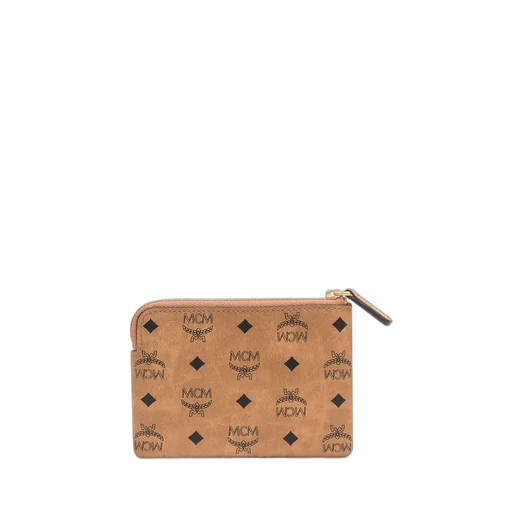 Logo Plaque Zipped Cardholder