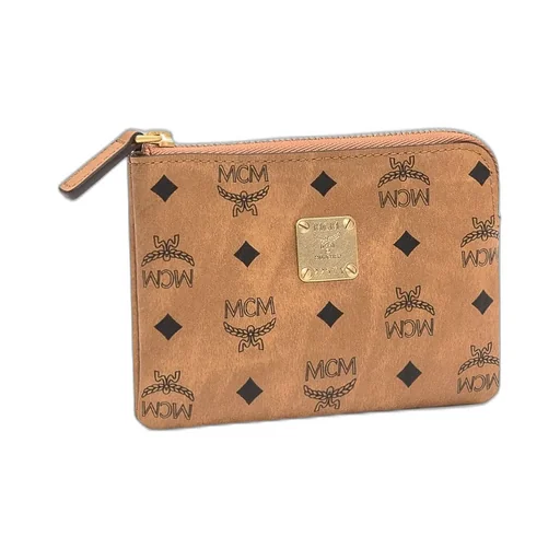 Logo Plaque Zipped Cardholder