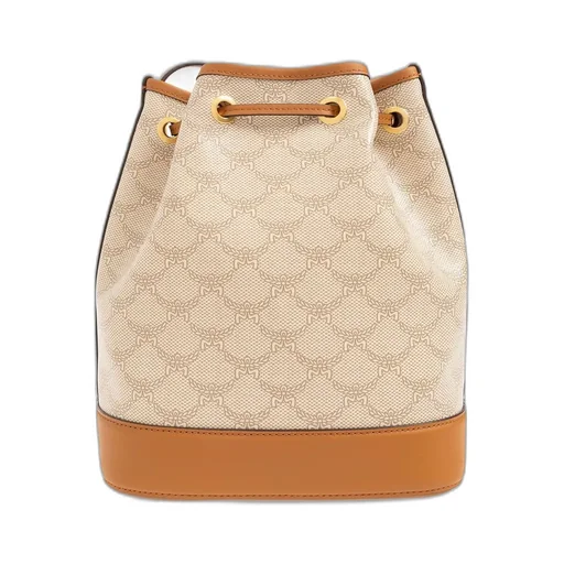 Dessau Logo Printed Drawstring Bucket Bag