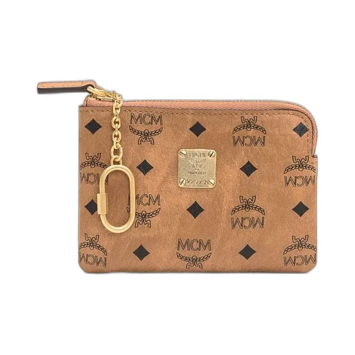 Logo Plaque Zipped Cardholder