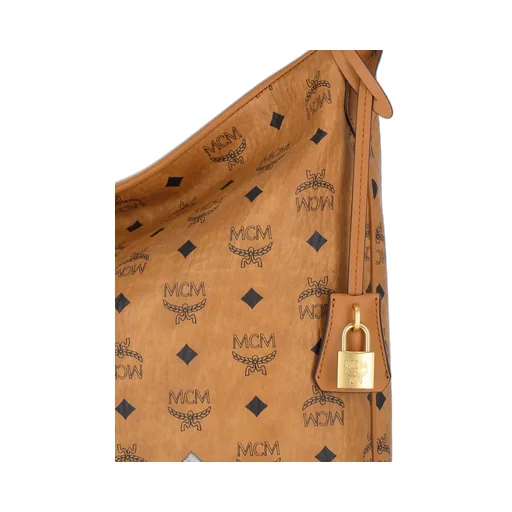 Large Aren Visetos-Printed Zipped Shoulder Bag