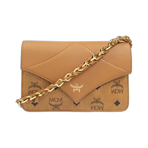Diamond Visetos Foldover Top Mini Shoulder Bag