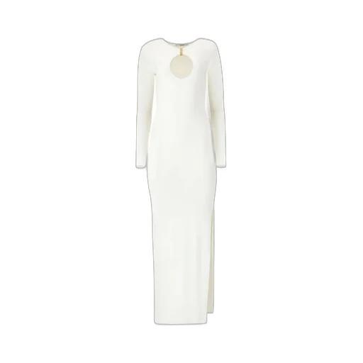 Mary Jean Chain-Linked Cut-Out Midi Dress