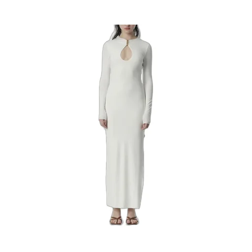Mary Jean Chain-Linked Cut-Out Midi Dress