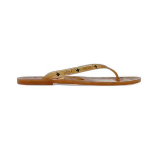 Logo Printed Thong Strap Flip Flops
