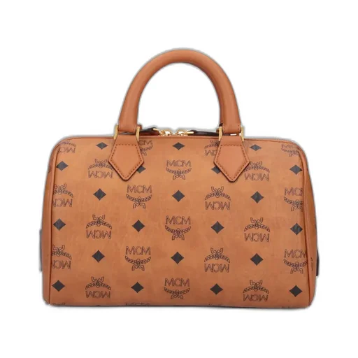 All-Over Logo Printed Zip-Up Tote Bag