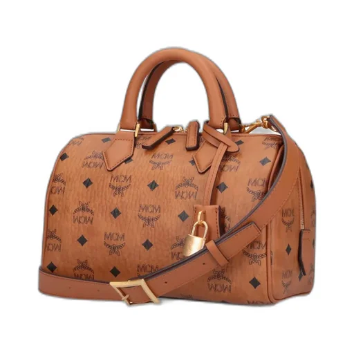 All-Over Logo Printed Zip-Up Tote Bag