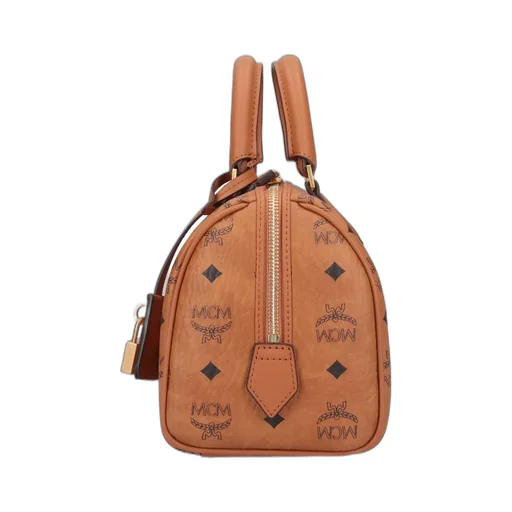 All-Over Logo Printed Zip-Up Tote Bag