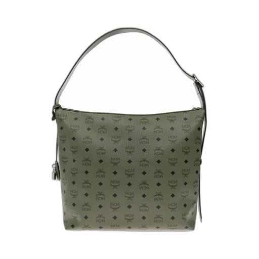 Large Aren Visetos-Printed Zipped Shoulder Bag