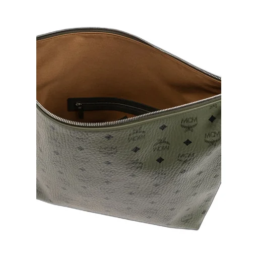 Large Aren Visetos-Printed Zipped Shoulder Bag