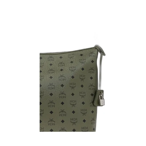 Large Aren Visetos-Printed Zipped Shoulder Bag