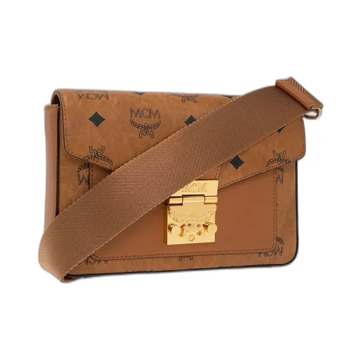 Millie Visetos Logo Printed Small Crossbody Bag