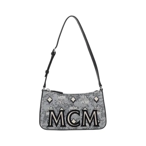Aren Vintage Monogram Jacquard Shoulder Bag