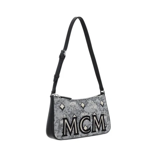 Aren Vintage Monogram Jacquard Shoulder Bag