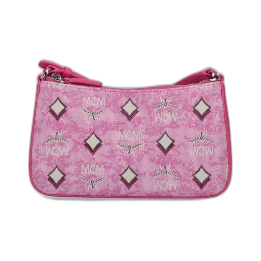 Aren Vintage Monogram Jacquard Shoulder Bag