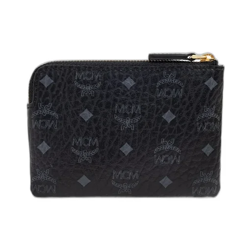 Logo Plaque Zipped Cardholder